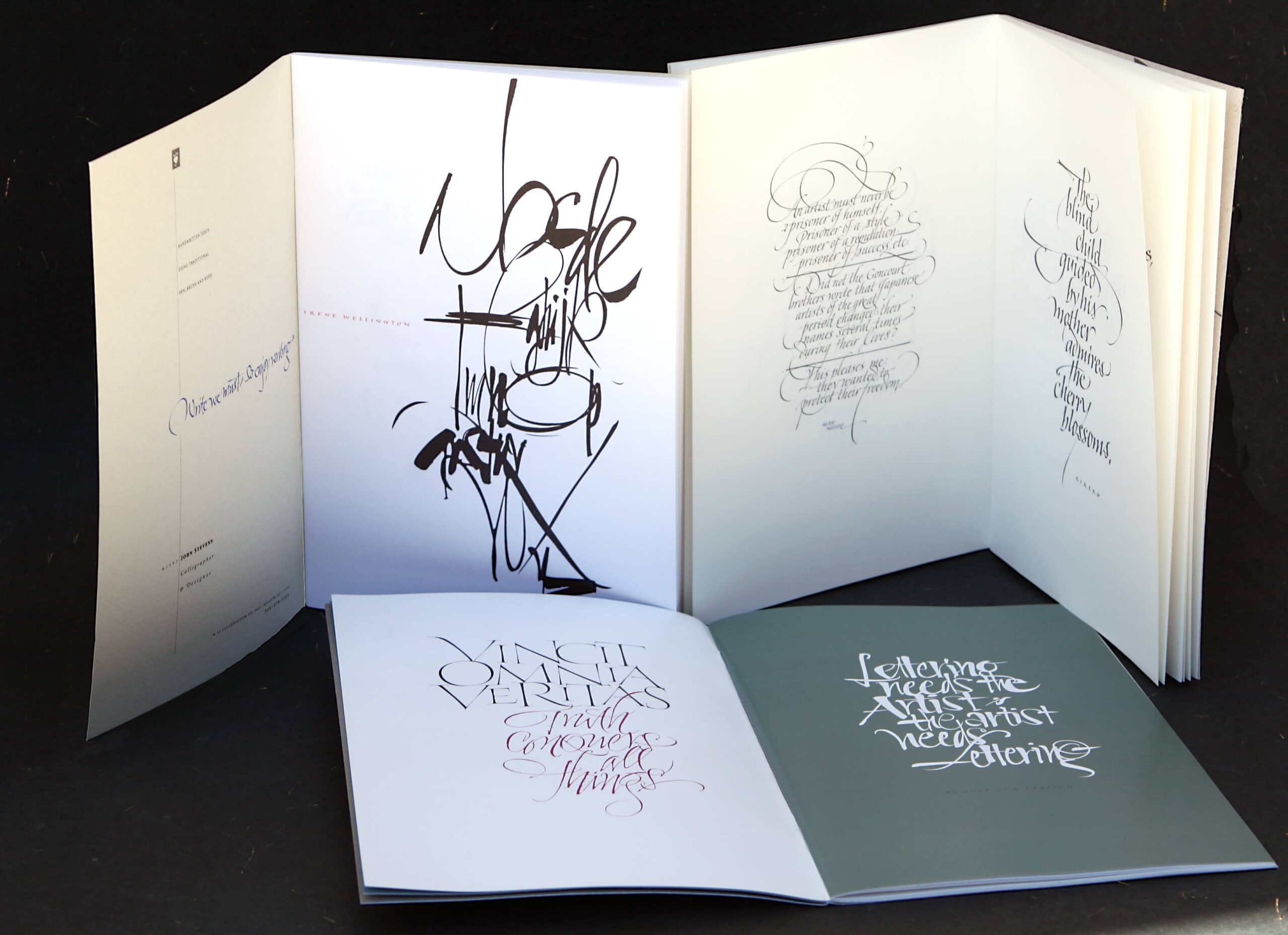 Creative calligraphy books by Master calligrapher John Stevens